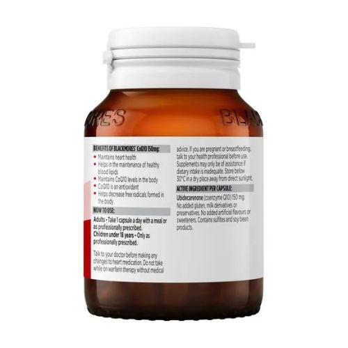Blackmores CoQ10 150mg For Heart & Blood Vessel Health 30 Capsules