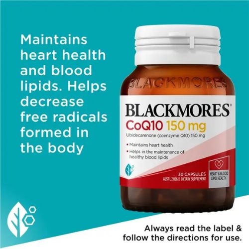 Blackmores CoQ10 150mg For Heart & Blood Vessel Health 30 Capsules