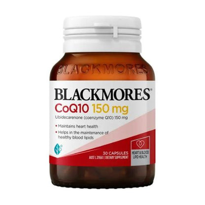 Blackmores CoQ10 150mg For Heart & Blood Vessel Health 30 Capsules