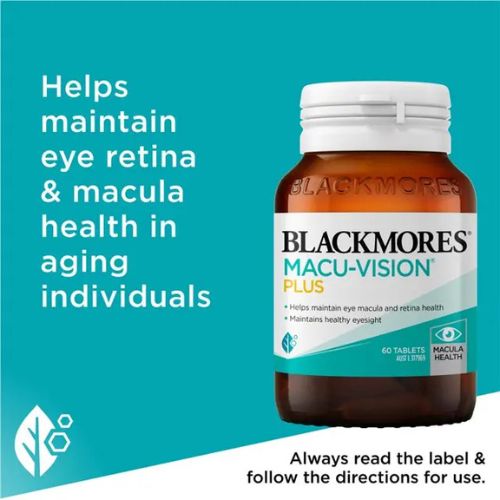 Blackmores Macu Vision Plus For Support Eye Macula & Maintain Healthy Eye 60 Tablets