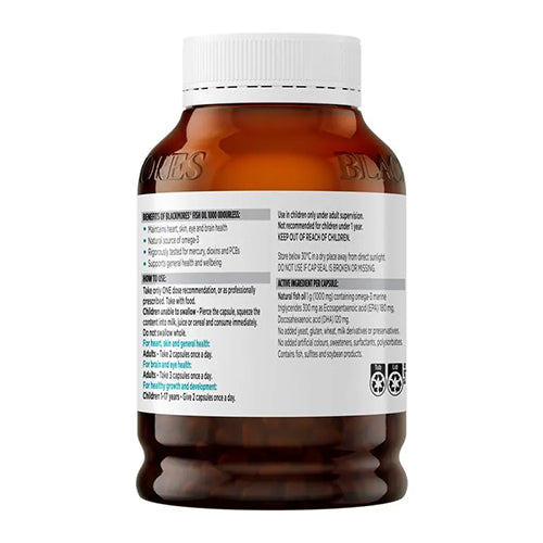 Blackmores Odourless Fish Oil 1000mg 400 Capsules