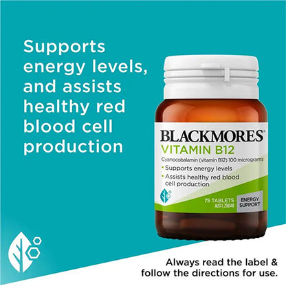 Blackmores Vitamin B12 75 Tablets