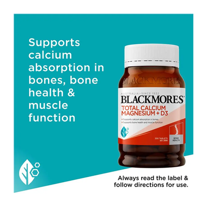 Blackmores Total Calcium Magnesium + D3 200 Tablets