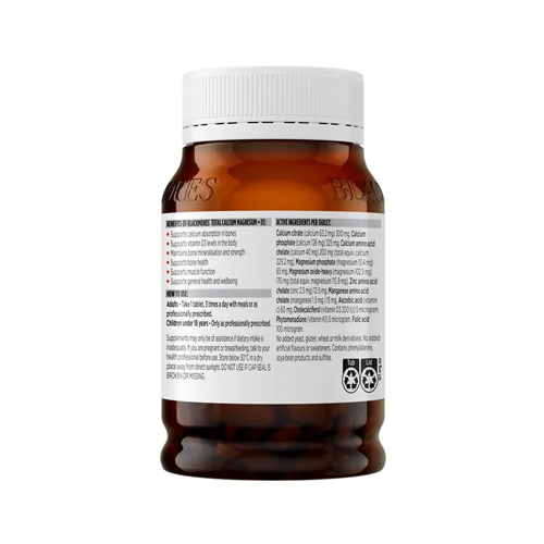 Blackmores Total Calcium Magnesium + D3 200 Tablets