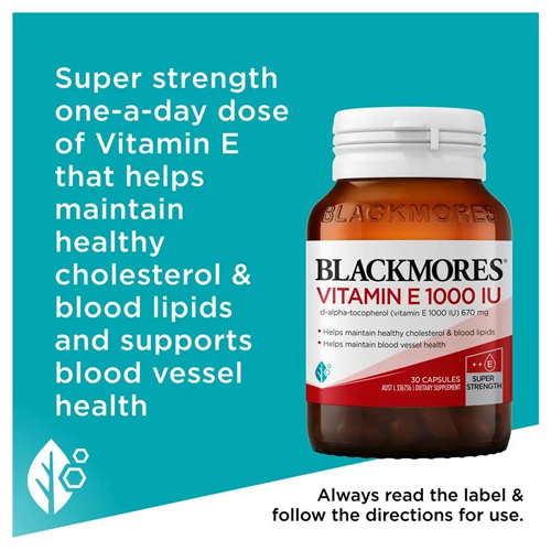 Blackmores Vitamin E 1000IU 30 Capsules