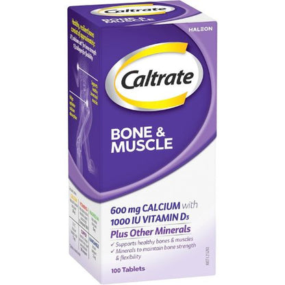 Caltrate Bone & Muscle Vitamin D 1000iu 100 Pack