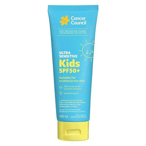 Cancer Council Ultra Sensitive Kids SPF 50+ Sunscreen 150ml