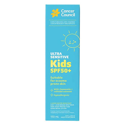 Cancer Council Ultra Sensitive Kids SPF 50+ Sunscreen 150ml