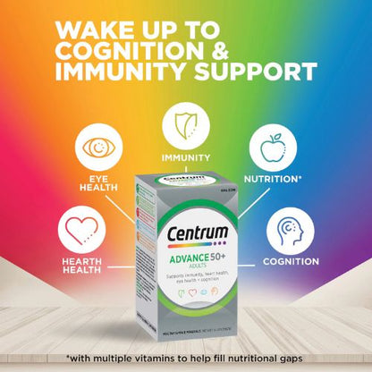 Centrum Advance 50+ Daily Multivitamin Tablets 120 pack