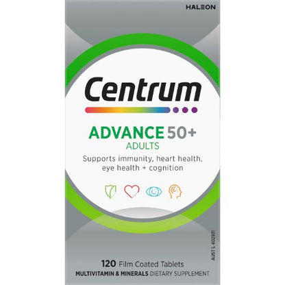 Centrum Advance 50+ Daily Multivitamin Tablets 120 pack