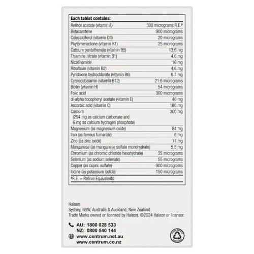 Centrum For Men 90 Tablets