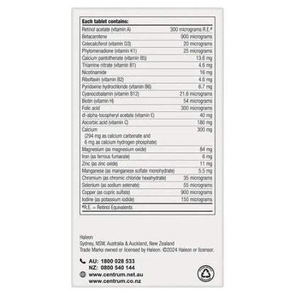 Centrum For Men 90 Tablets