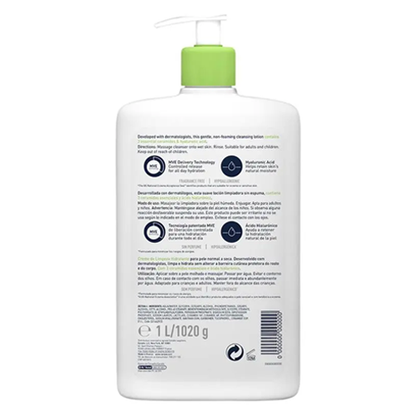 Cerave Hydrating Cleanser Normal to Dry Skin 1L