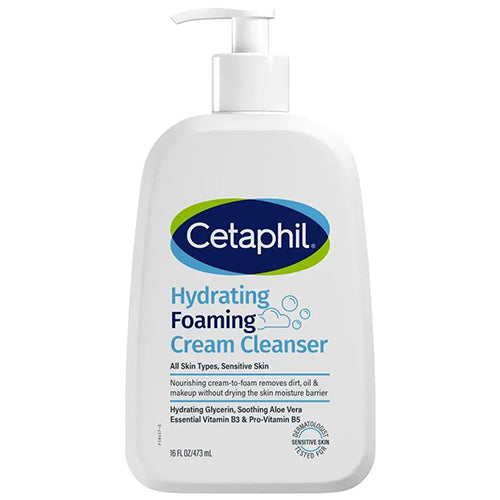 Cetaphil Hydrating Foaming Cream Cleanser All Skin Types, Sensitive Skin 473ml