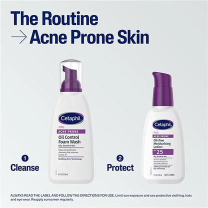 Cetaphil Pro Acne Prone Oil Free SPF 25 Facial Moisturising Lotion 118ml