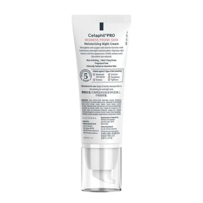 Cetaphil Pro Redness Prone Skin Moisturising Night Cream 50ml