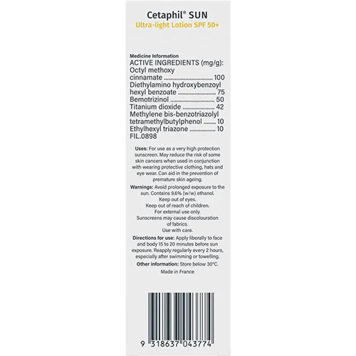 Cetaphil Sun SPF 50+ Ultra Light Lotion 100ml