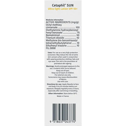 Cetaphil Sun SPF 50+ Ultra Light Lotion 100ml