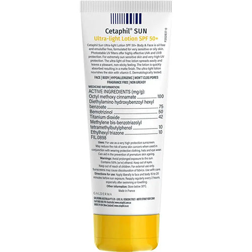 Cetaphil Sun SPF 50+ Ultra Light Lotion 100ml