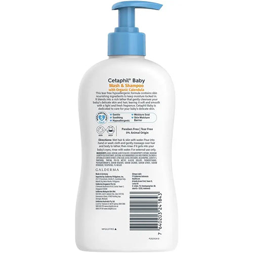 Cetaphil Baby Calendula Wash & Shampoo 400ml