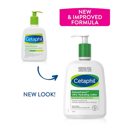 Cetaphil Daily Advance Ultra Hydrating Lotion Dry to Very Dry Skin, Sensitive Skin 473ml
