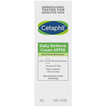 Cetaphil Daily Defense SPF 50 Facial Moisturiser 50g