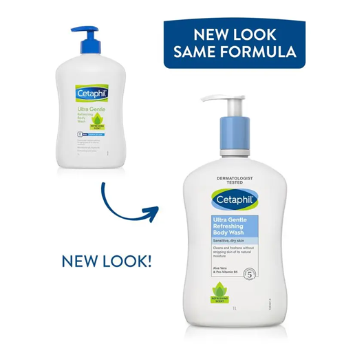 Cetaphil Ultra Gentle Refreshing Body Wash 1l
