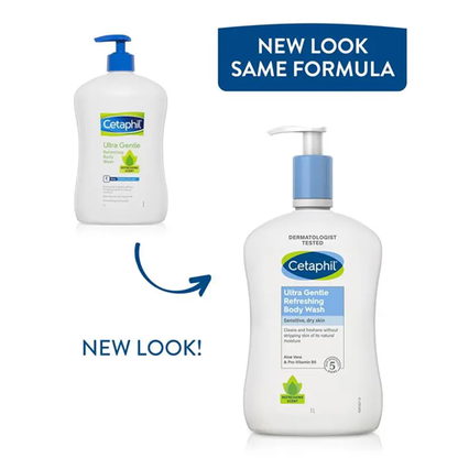 Cetaphil Ultra Gentle Refreshing Body Wash 1l
