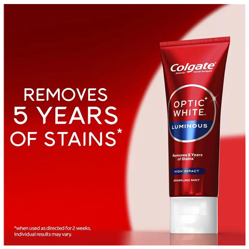 Colgate Optic White Luminous High Impact Teeth Whitening 85g
