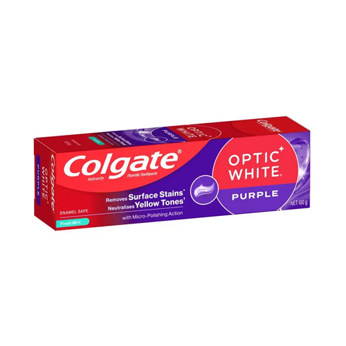 Colgate Optic White Purple Toothpaste 100g