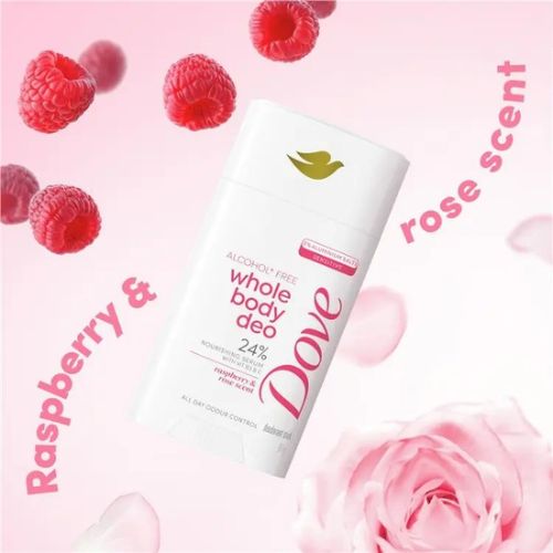 Dove Women Whole Body Deodorant Stick Raspberry & Rose 81g