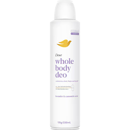 Dove Women Whole Body Lavender Chamomile Deodorant Aerosol 230ml