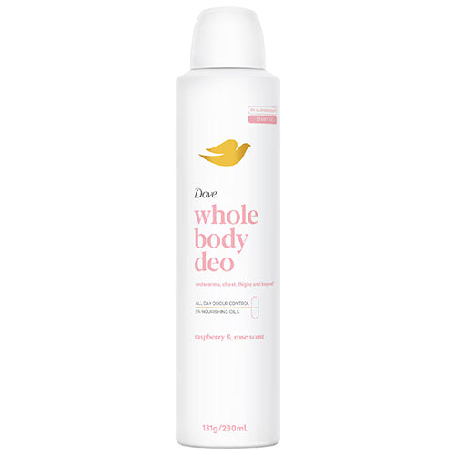 Dove Women Whole Body Raspberry Rose Deodorant Aerosol 230ml