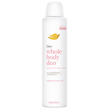 Dove Women Whole Body Raspberry Rose Deodorant Aerosol 230ml