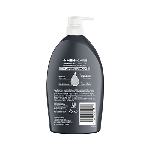 Dove Men Care Sport Fresh Body & Face Wash 1L