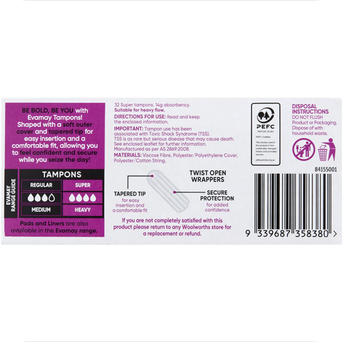 Evamay Super Tampons 32 pack