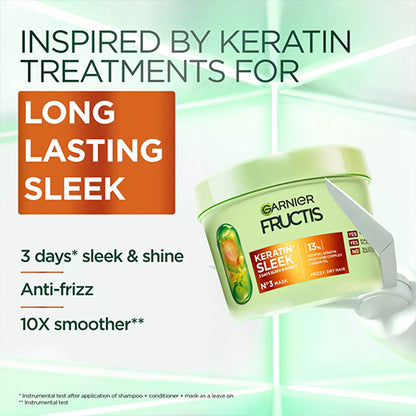 Garnier Fructis Keratin Sleek Hair Mask 370ml