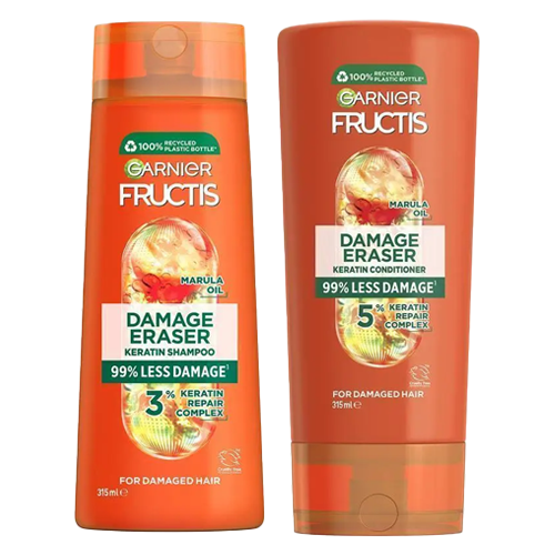Garnier Fructis Damage Eraser Keratin Shampoo and Conditioner 315ml