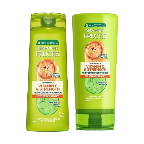 Garnier Fructis Vitamin C and Strength Reinforcing Shampoo and Conditioner 315ml