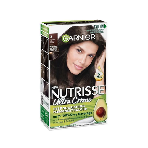 Garnier Nutrisse Ultra Creme Permanent Hair Color 3 Espresso Darkest Brown