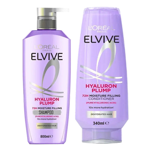 L'Oreal Elvive Hyaluron Plump Moisture Filling Shampoo and Conditioner 340ml