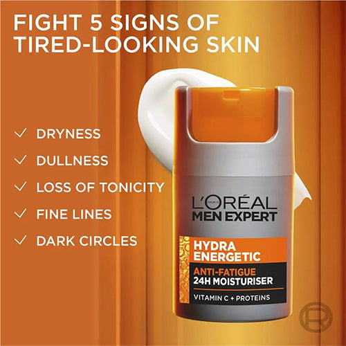 L'Oreal Men Expert Hydra Energetic Anti Fatigue 24h Moisturiser 50ml
