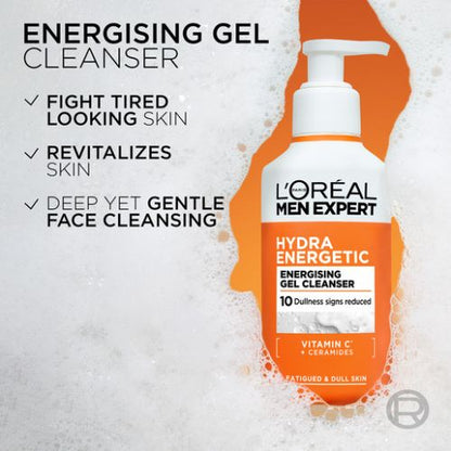 L'Oréal Paris Men Expert Hydra Energetic Energising Gel Cleanser 260mL