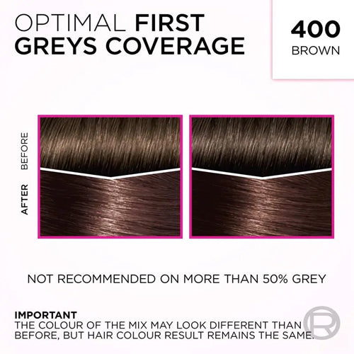 L'Oreal Paris Casting Creme Gloss Semi-Permanent Hair Color 400 Darkest Brown