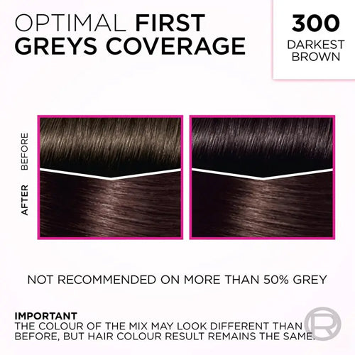 L'Oreal Paris Casting Creme Gloss Semi-Permanent Hair Color 300 Darkest Brown