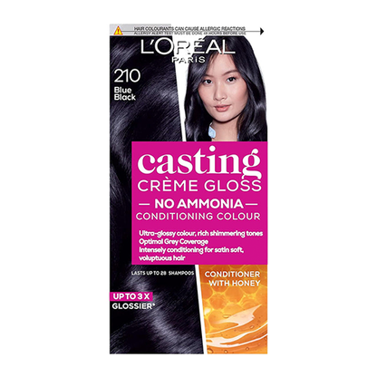 L'Oreal Paris Casting Creme Gloss Semi-Permanent Hair Color 210 Blue Black