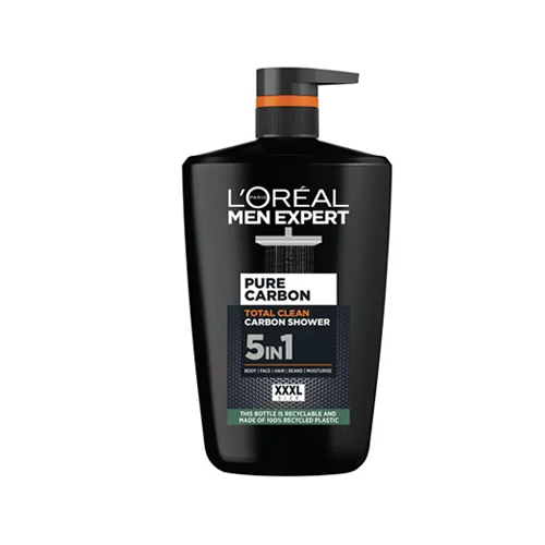 L'Oreal Men Expert Pure Carbon Total Clean Shower Gel 1L