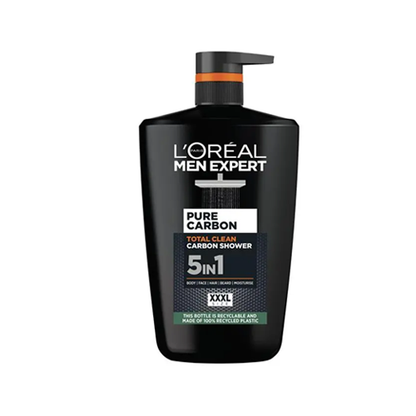 L'Oreal Men Expert Pure Carbon Total Clean Shower Gel 1L