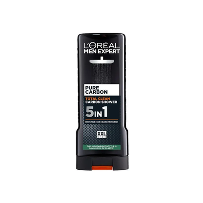 L'Oreal Men Expert Pure Carbon Total Clean 5 In 1 Shower Gel 400ml