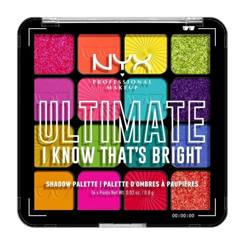 NYX Ultimate I Know That's Bright Shadow Palette 16 Colors